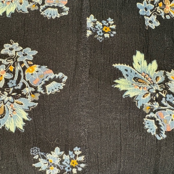 Lane Bryant Navy High-Low Floral Maxi Skirt size 16 some flaws coquette light - Picture 11 of 12